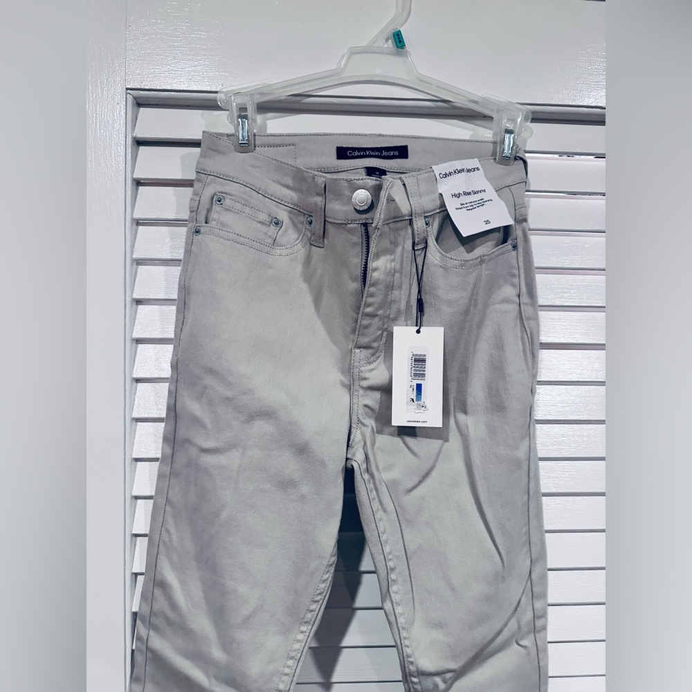 🆕Calvin Klein gray high rise skinny jeans women - Picture 5 of 10